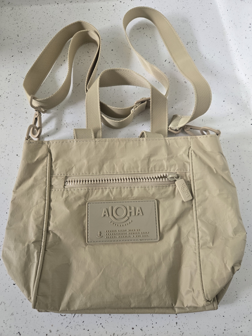 Aloha Collection Dune Monochrome Crossbody Tote Bag